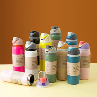 Hot-selling Stainless Steel Insulated Cups Large-capacity Portable Hand-held Sports Water Cups Car-mounted Handle Insulated Cups