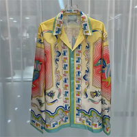 2025 men's printed T-shirt, men's and women's long sleeved shirt, 100% polyester fiber, fashionable and comfortable casual men's