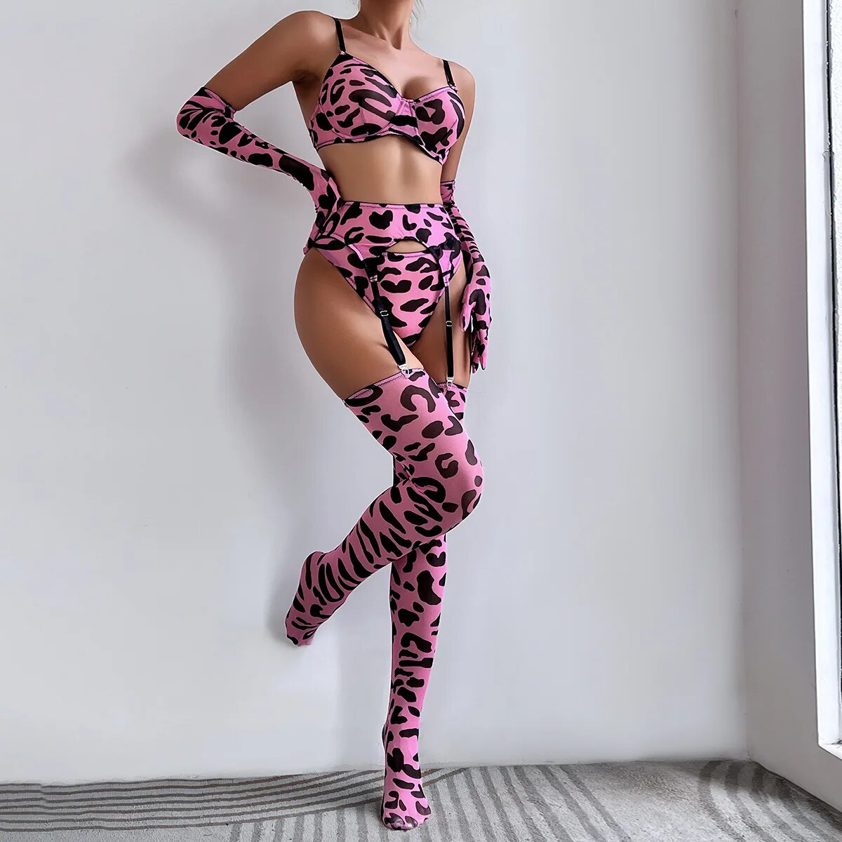 Erotic Leopard Lingerie Pink Sexy Appliques Lace Up Bra Intimate with Mega Mart Center Erotic Leopard Lingerie Pink Sexy Appliques Lace Up Bra Intimate with Mega Mart Center