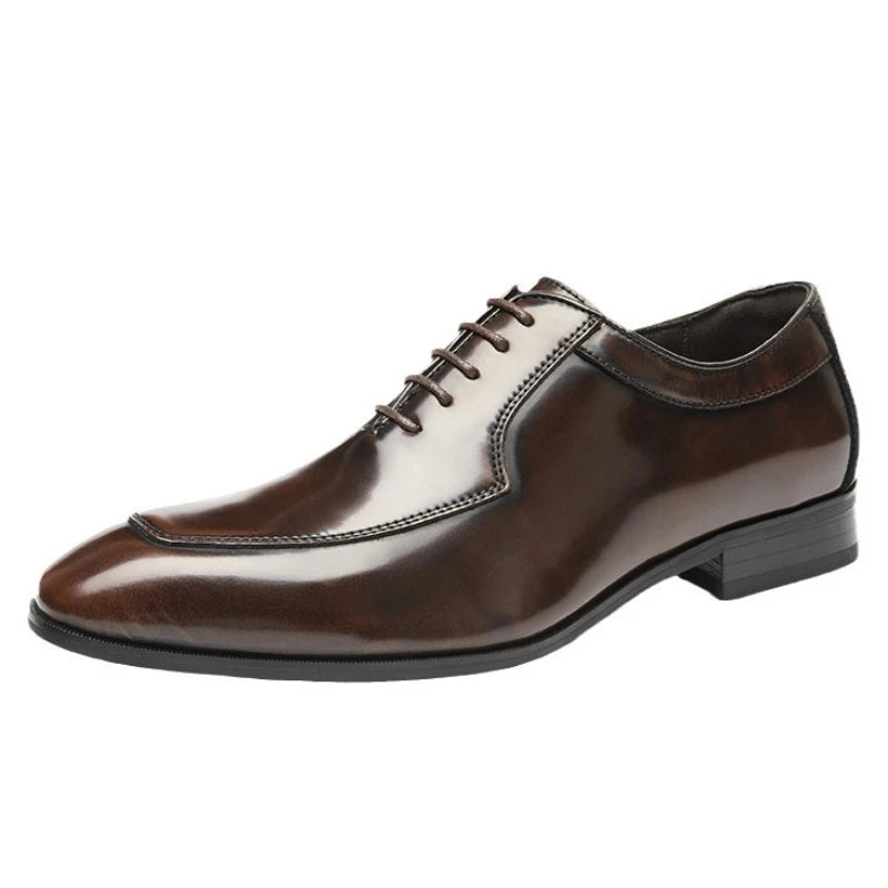 New Man Genuine Leather Dress Shoes Formal Shoes Rubber Sole Business Office Male Wedding Party Shoes Oxford Men Italian Shoe