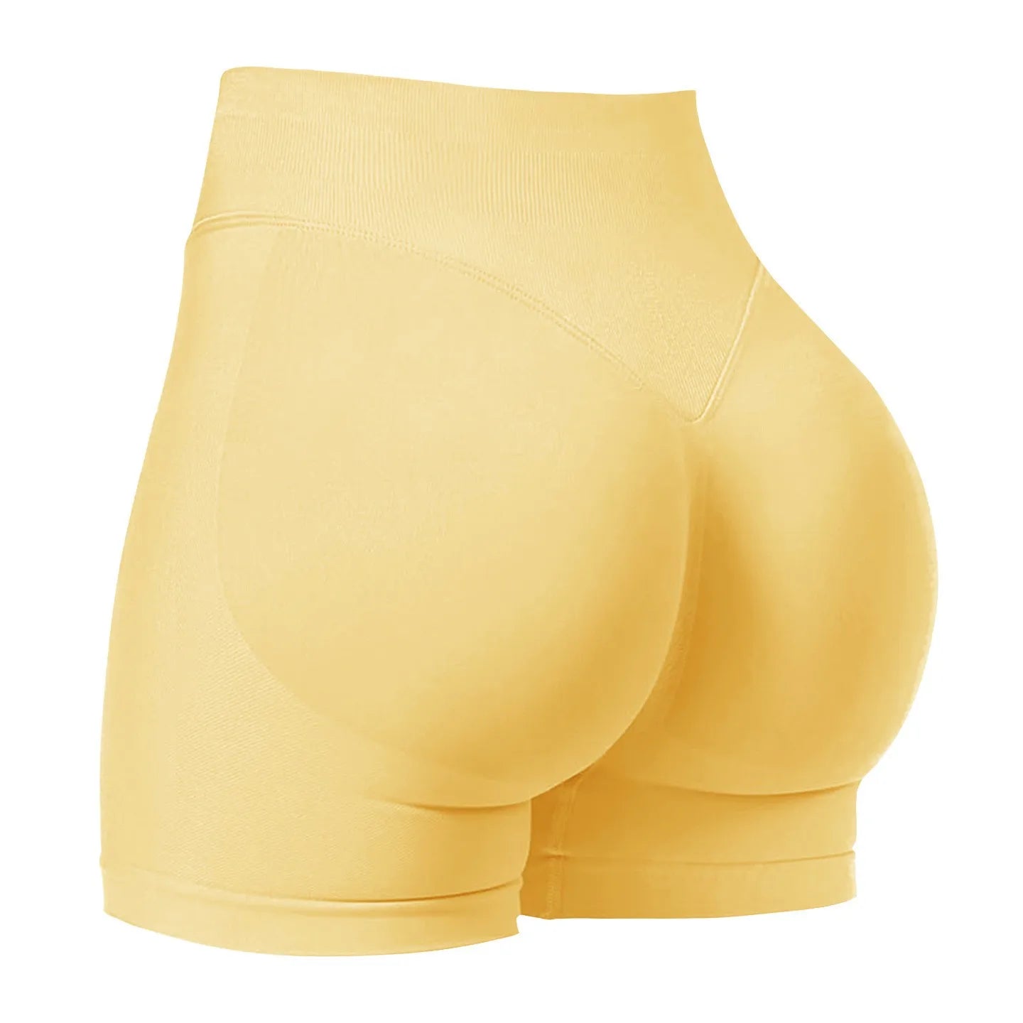 CZGUKE4.5''Shorts Seamless Low Ribbed Waistband Gym Shorts Scrunch Bum Yoga Shorts Booty High Stretch Running Bike Shorts