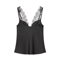 TFMLN Women Lace Splice Sexy Sling Sleeveless Tops 2026 New Fashion Deep V Neck Elegant Outfit Chic Street Casual Clothing