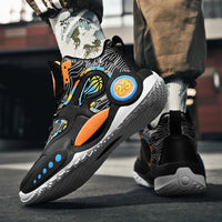 Men's Basketball Shoes Breathable Cushioning Non-Slip Wearable Runing Shoes Gym Training Athletic Basketball Sneakers for Men