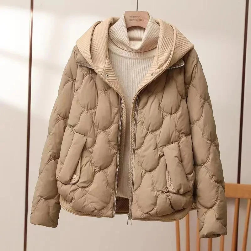 2024 Fashion Coats Korean Style Loose Cropped Coat Women Jacket Women Parkas Warm Puffer Jackets Casual Coat New Winter Clothes