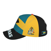 Unisex Bahamas Flag Bahamian Adult Baseball Cap Patriotic Hat for Baseball Soccer Fans Men Women