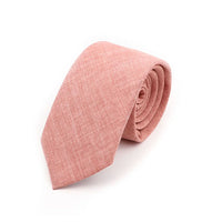Solid Color Handmade Cotton Ties Men Necktie Striped Narrow Collar Slim Pink Sage Green Casual Tie Wedding Suit Accessories Gift