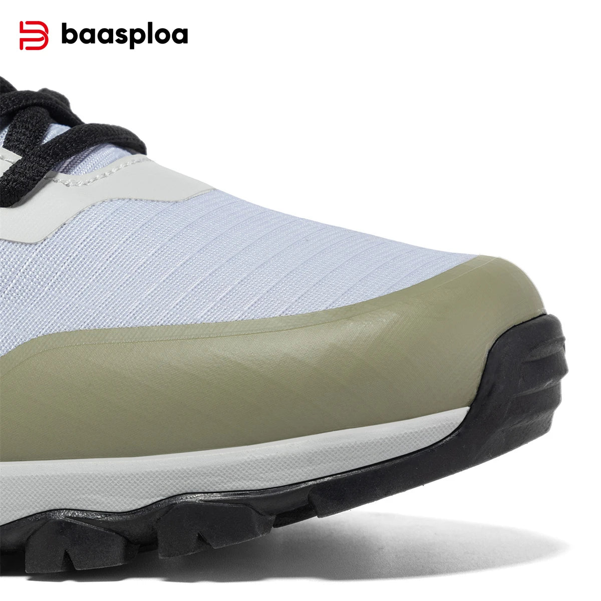 Baasploa Men Hiking Shoes New Outdoor Camping Resistant Non Slip Sneakers Male Casual Lace-Up Lightweight Waterproof Shoes