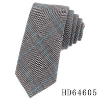 Cotton Skinny Tie For Men Women Casual Plaid Neck Tie For Party Business Wedding Neckties Adult Suit Slim Neck Ties For Gifts