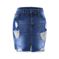 Sexy 2022 Summer New Multi-button Hip Skirt Trend Street Style Half Body Denim Skirt