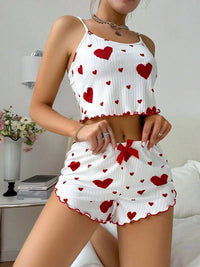 Girl'S Spaghetti Strap Camisoles + Shorts Homewear Print Underwear Pijama Sexy Lingerie Camisoles Tanks Nighty Women Sleepwear