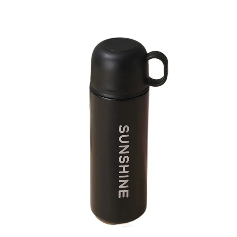 Portable Stainless Steel Insulation Cup 500ml Large Capacity Water Bottle Fashion Coffee Mug Hot Cold Drinks