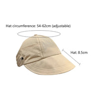 1× Foldable Wide Brim Ponytail Sun Hat Summer Autumn Outgoing UV Protection Bucket Hat for Women Fisherman Caps with Mask Button