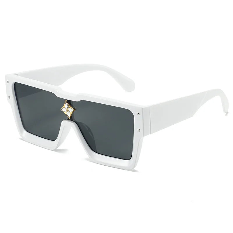 Luxury Diamond Square Fashion Sunglasses For Men And Women Glamour Designer Brand Sun Glasses Classic Unisex UV400 Shades
