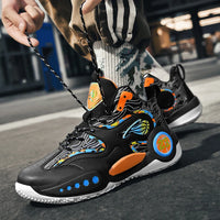 Men's Basketball Shoes Breathable Cushioning Non-Slip Wearable Runing Shoes Gym Training Athletic Basketball Sneakers for Men