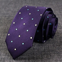 New Skinny 6CM Mens Necktie Slim Narrow Ties For Man Plaids Striped Paisley Jacquard Cravat Business Party Corbatas Neck Tie