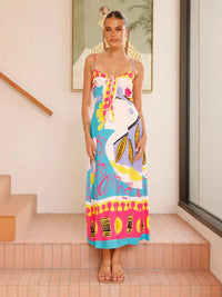 Sexy  Knot Belted Svel Split Dr Women's Cleanfit Sle Polyester Fabric mid Waist Print Skirt Basic Model