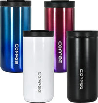 400ML Stainless Steel Coffee Cup Travel Thermal Mug Leak-Proof Thermos Bottle Tea Coffee Mug Office Business Style Thermos