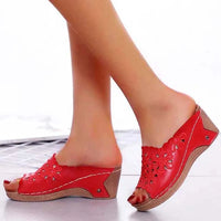 Sandals Shoes Women Summer Comfortable Women Shoe Slides Shoes Woman Wedge Walking Shoes Party Female Footwear Slippers Woman