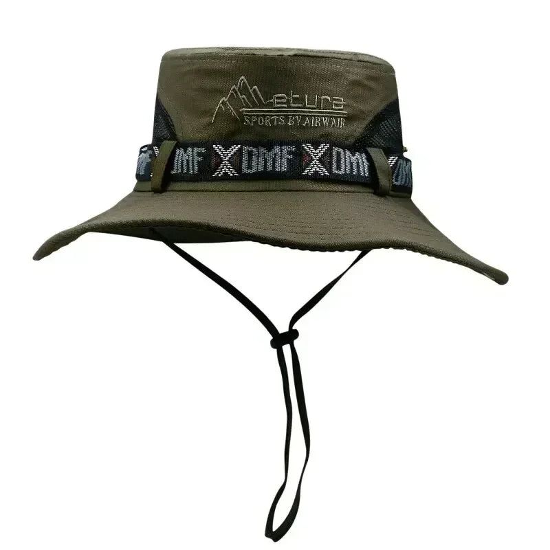 New Sun Hats for Men Outdoor Fishing Cap Wide Brim Anti-UV Protection Women Bucket Hat Summer Hiking Fisherman Caps