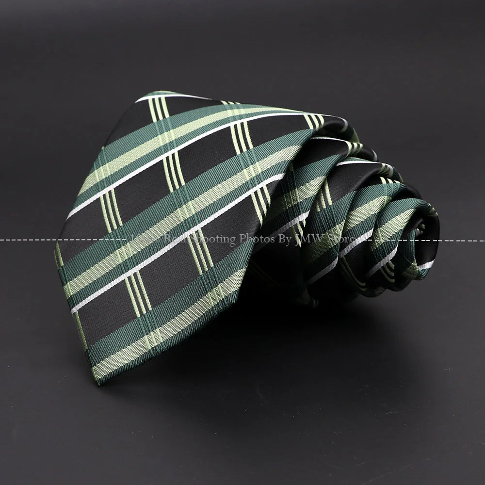 New Design Wedding Men Tie Green Solid Striped Paisley Flower Neckties Men Business Dropshipping Groom Collar Accessories Gift