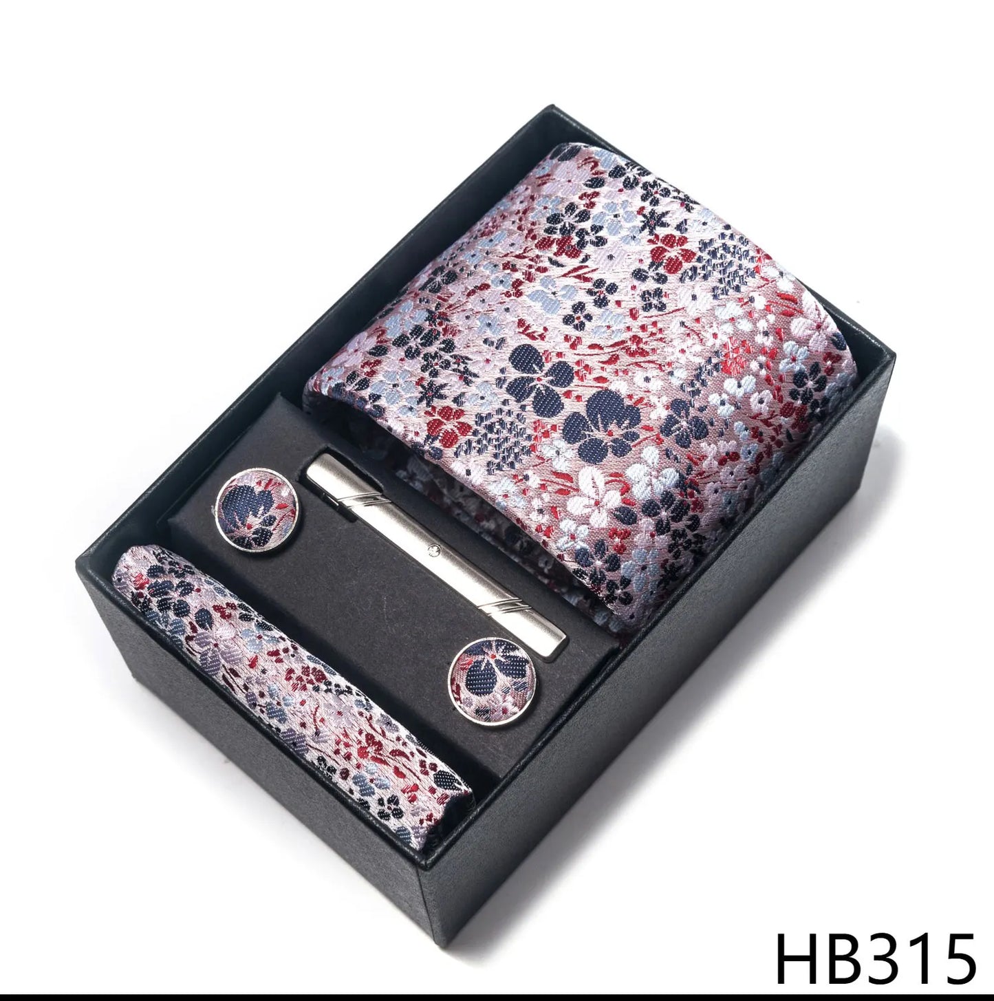 2025 New Design Fashion Brown Paisley Tie Handkerchief Cufflink Set For Men Necktie Clothing Accessories Birthday Present