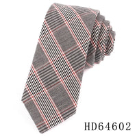 Cotton Skinny Tie For Men Women Casual Plaid Neck Tie For Party Business Wedding Neckties Adult Suit Slim Neck Ties For Gifts