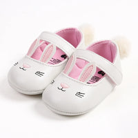 Easter fashionable and cute rabbit ear Mary Jane baby girl shoes, comfortable and lightweight non slip walking shoes, wedding pa