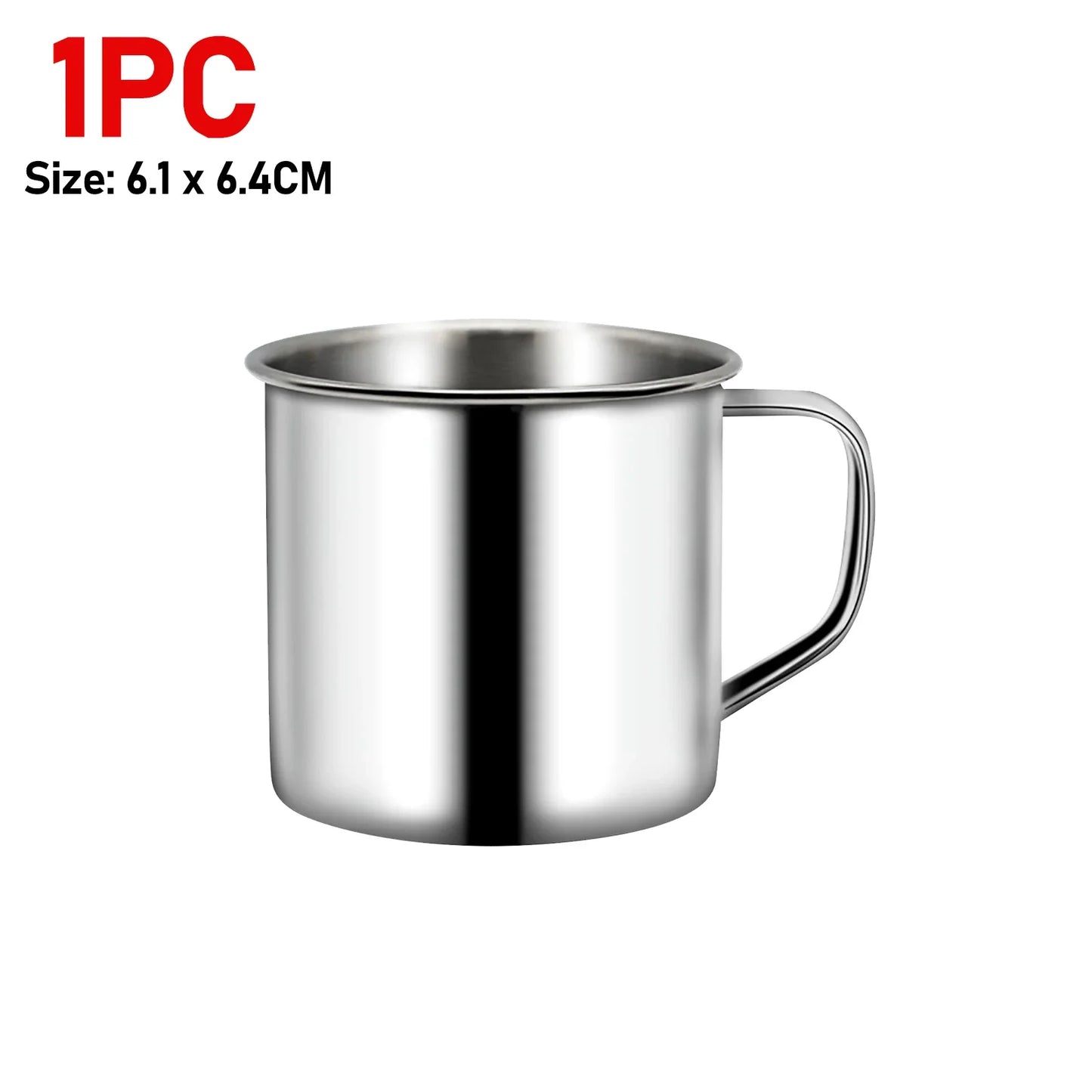Stainless Steel Coffee Mugs Insulated Coffee & Tea Cup with Handles Shatterproof 200mL Metal Cup Mug Kitchen Accessories