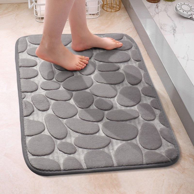 Bath Rugs Mat Bathroom Floor Mat Set Memory Foam Bathmat Non Slip Washable Carpet
