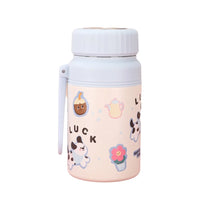 Cute Stainless Steel Student Thermal Cup 1000ml Double Wall Insulated Cup with Filter Net Large Capacity Sports Bottle Outdoor