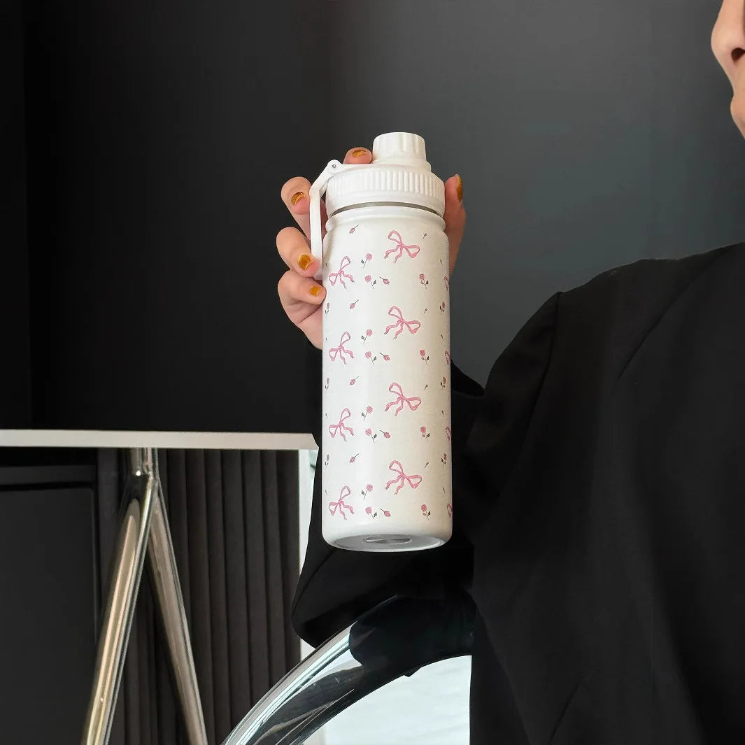 600ml Stainless Steel Insulated Cup, Heat Resistant Drop Proof Design, Perfect Gift for Valentine's Day Christmas Birthday