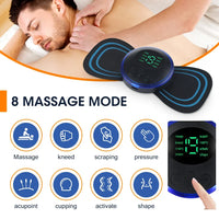 EMS Electric Neck Massager EMS Muscle Massage Stimulator Low Frequency Instrument Back Cervical Calf Patches Joints Mini Device
