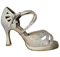 Wedding Shoes For Women Salsa Dance Shoes Woman Sandals With Platform Silver Dance Shoes RhinestoneJuseDanc