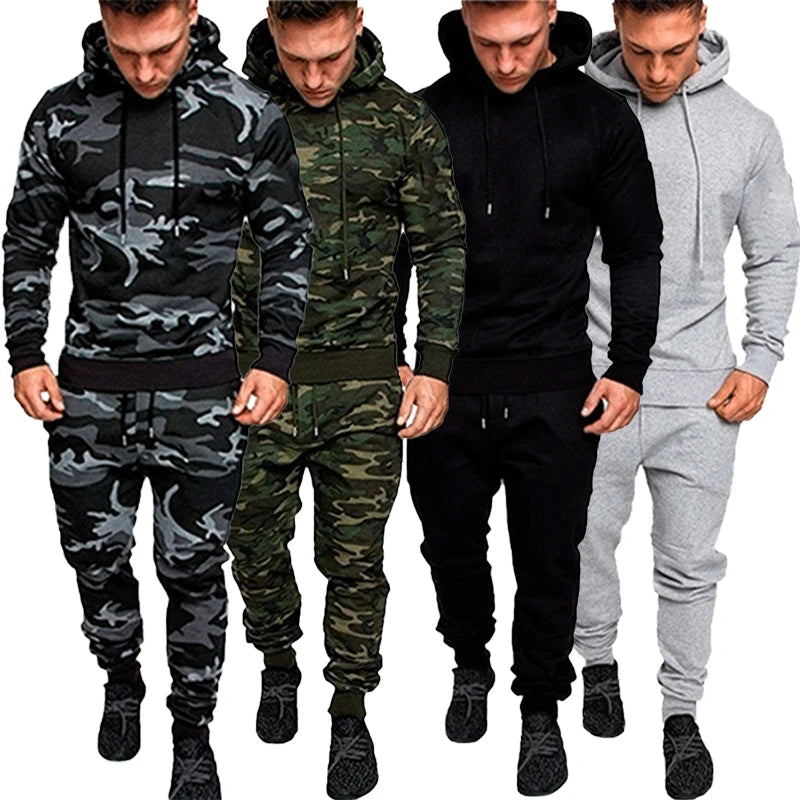 Men's fashion Sportswear jogging suit Men's hooded Sportswear suit hooded+sweatpants Sportswear