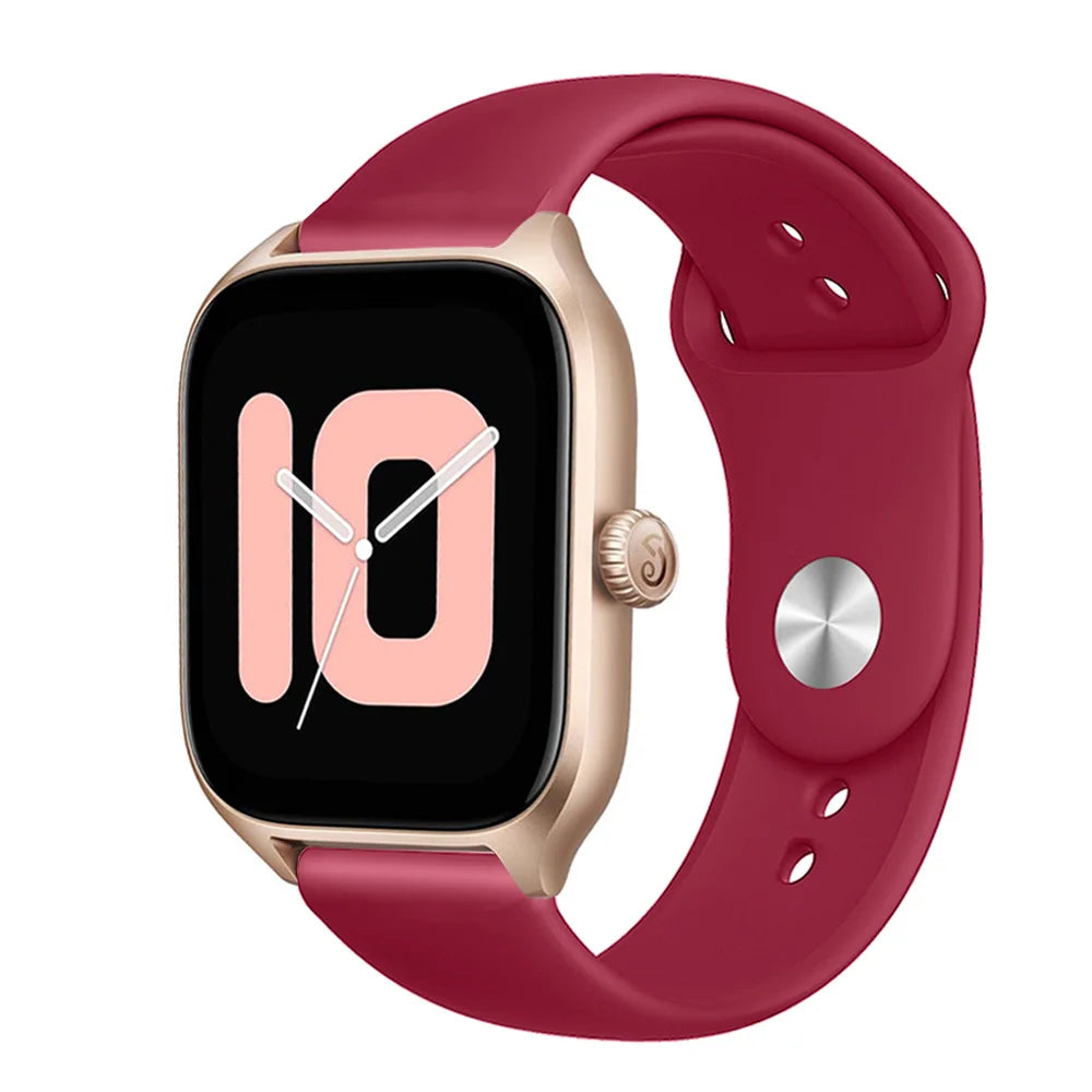 20mm/22mm Silicone band For Amazfit GTS 3/2/2e/GTS2 Mini/GTR 42mm/47mm/GTR 3/3 Pro/2/2e Sport Watch Bracelet Amazfit bip 6 strap