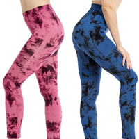 Tie Dye Sports Leggings Women High Waist Skinny Pants Gym Workout Cycling High Elastic Yoga Fitness Leggings for Women