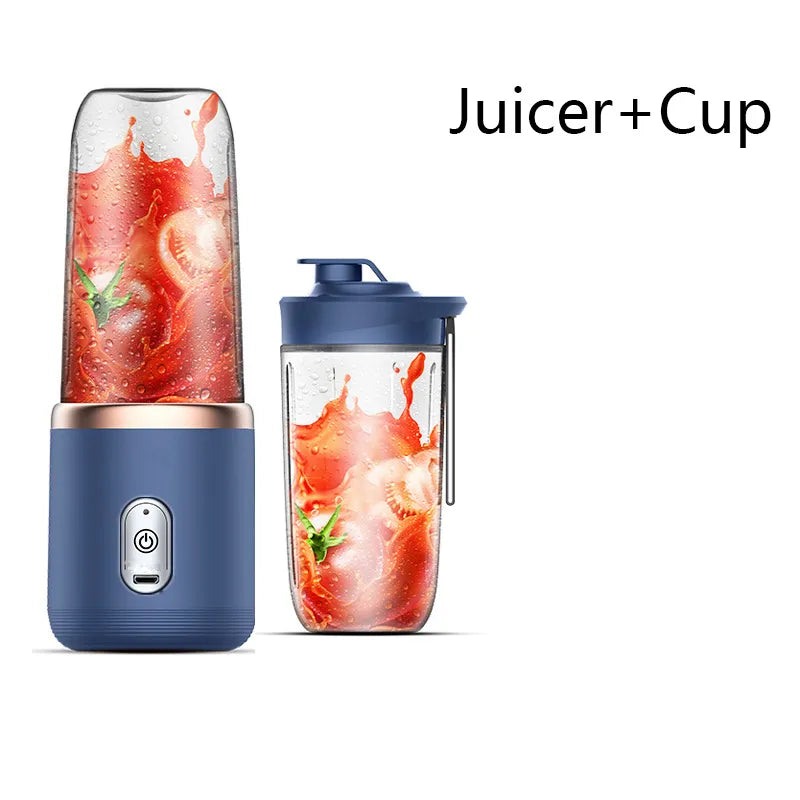 Portable Electric Juicer Cup USB Rechargeable Handheld Smoothie Blender Fruit Mixers Milkshake Maker Machine Food Grade Stirring