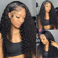 Karbalu HD Lace Frontal Wig Water Wave Lace Front Wig Brazilian Human Hair Wigs Wet And Wavy Curly Lace Front Human Hair Wigs