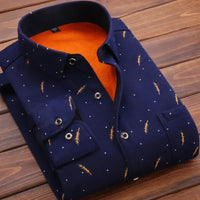 New Design Autumn Winter Warm Plaid Shirts for Men Evening Business Office High Quality Men's Winter Clothing Fashion Tops 2026