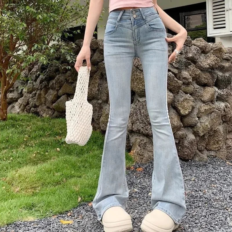 Womens Jeans Lace Denim Pants for Women High Waist Shot Bow Tie Stylish Loosefit Trousers Office Medium Wash 2025 Quality Cool Z