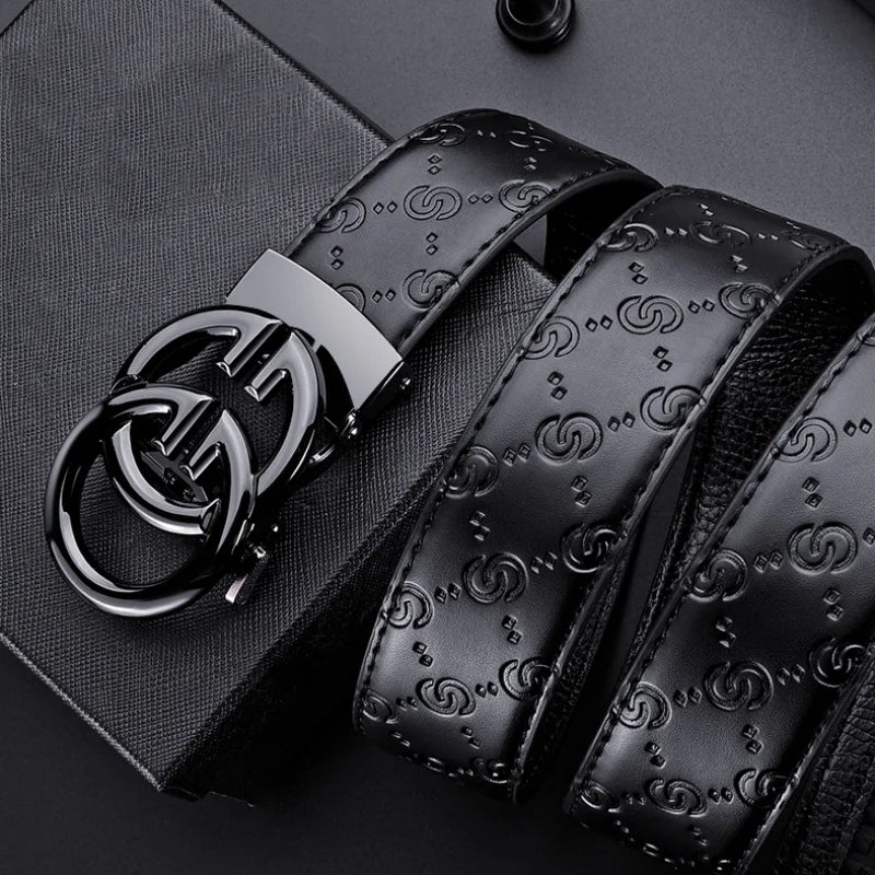 Men's designer belts luxury business belts high quality alloy buckle automatic buckle adjustable