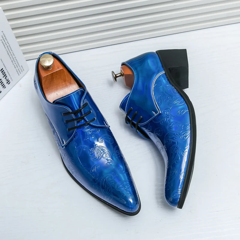 Hot Selling Gold Men's Chelsea Shoes Europe America Pointed Dress Shoes Trendy New Men's Formal Shoes Parties Free Delivery