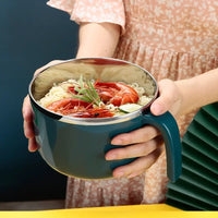 Insulated Fast Food Cup 304 Sealed Lunch Box Household With Lid Stainless Steel Instant Noodle Bowl Student