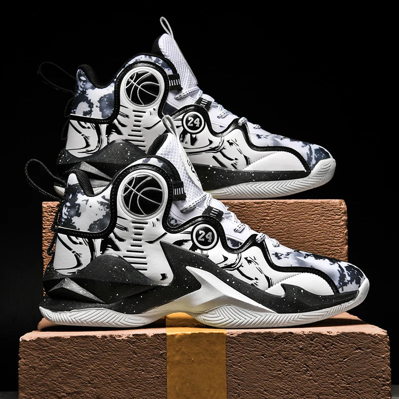 Unisex Basketball Shoes Anti Slip Cushioning Rebound Outdoor Sports 2025 New Field Training Basketball Boots for Men Women