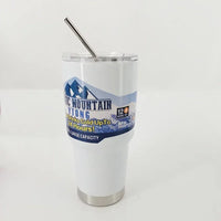 Stainless Steel Large Capacity Thermos Bottle Ice Cube Cup Portable Car Water Bottle Women Men Outdoor Cold Beer Cup Straw Mug