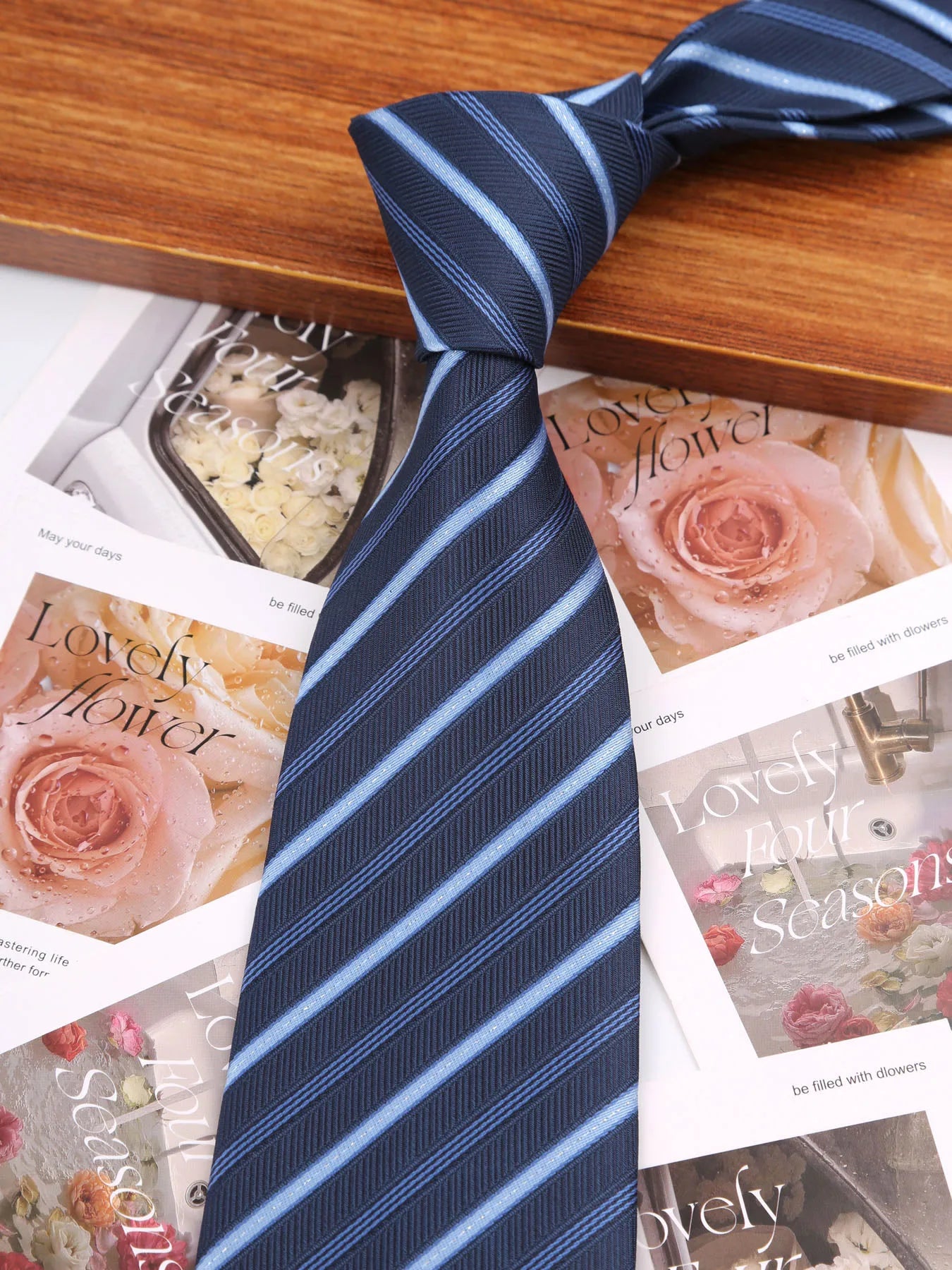 7.5/8CM Man Thin Tie Striped Necktie Men Business Formal Wedding Tie Navy Blue Black Neck Ties Fashion Shirt Necktie Accessories