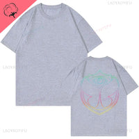 2025 Tomorrowlands Music EDC Electric Syllabic Wear Around The Disco Clothes Pure Cotton Man Women T-shirt Round Collar Tops