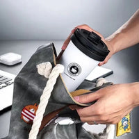 Stainless Steel Coffee Mugs Insulated Water Bottles with Handle Portable Thermos Cup Double Layer Tumbler Vacuum Flask