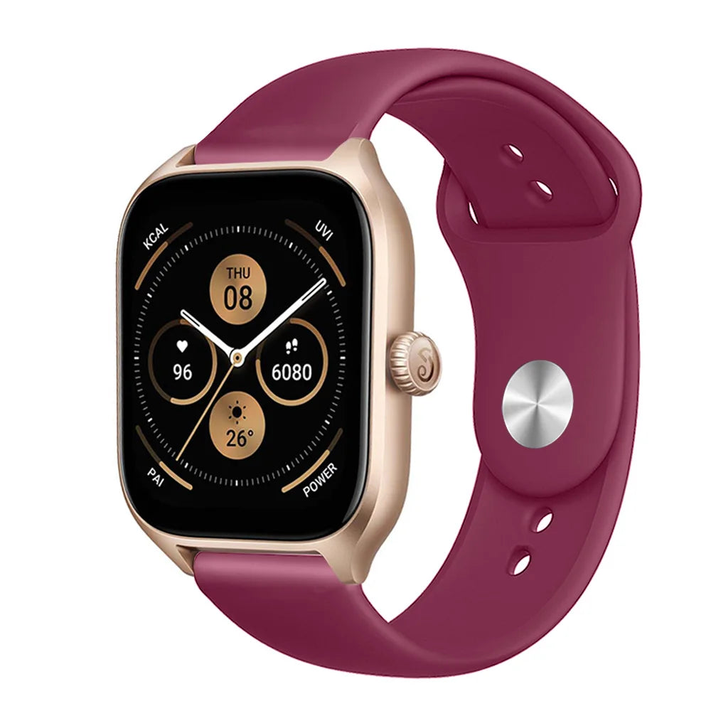 20mm/22mm Silicone band For Amazfit GTS 3/2/2e/GTS2 Mini/GTR 42mm/47mm/GTR 3/3 Pro/2/2e Sport Watch Bracelet Amazfit bip 6 strap