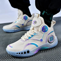 New high top basketball shoes Breathable comfortable sports shoes for men and women training athletes casual student shoes
